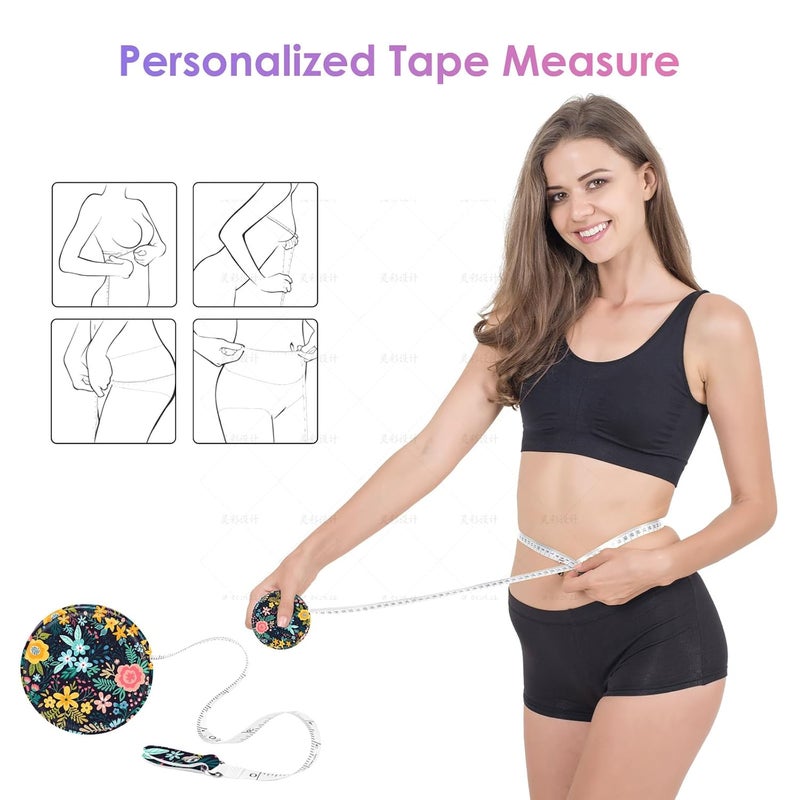 Gerkia Sewing Tape Measure，Colour Printed Small Retractable Soft Measuring Tape for Tailor Cloth Fabric Body Measurements. - Image 4